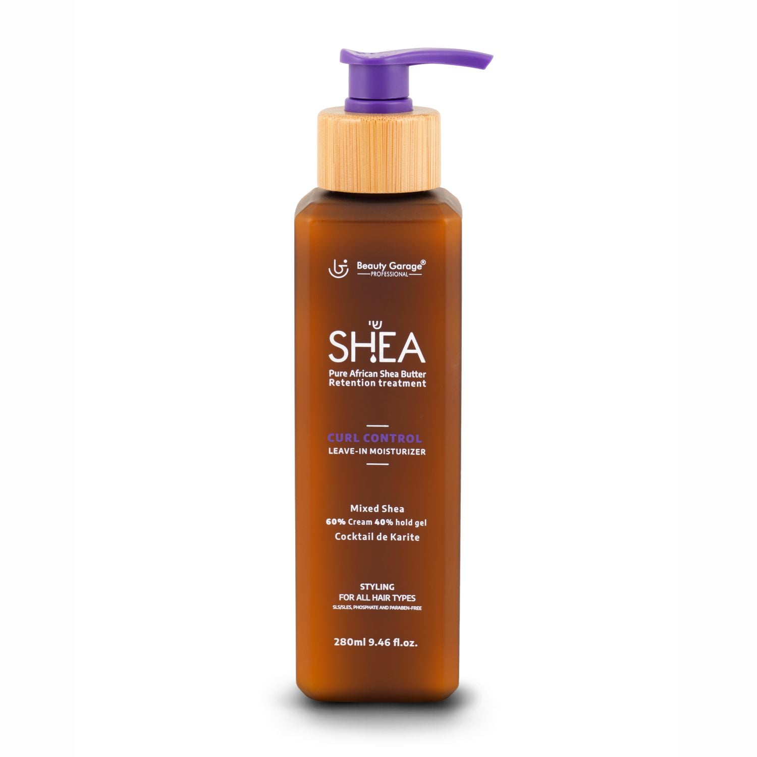 Shea Curl Control Leave in Moisturizer 60% Cream 40% Hold gel