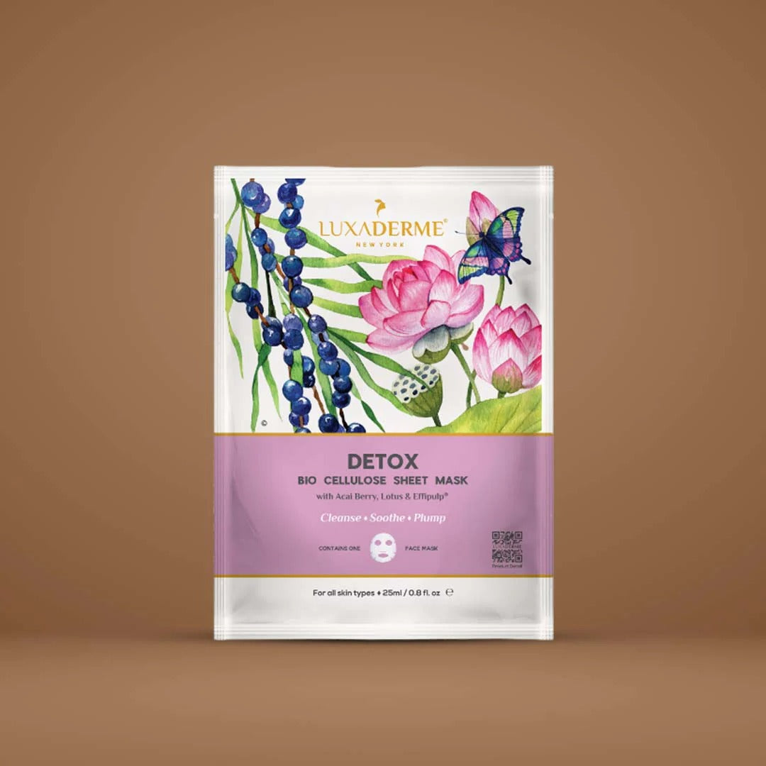 LuxaDerme Detox Bio Cellulose Sheet Mask