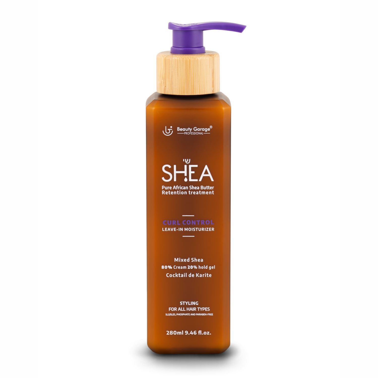 Shea Curl Control Leave In Moisturizer 80% Cream 20% Hold Gel