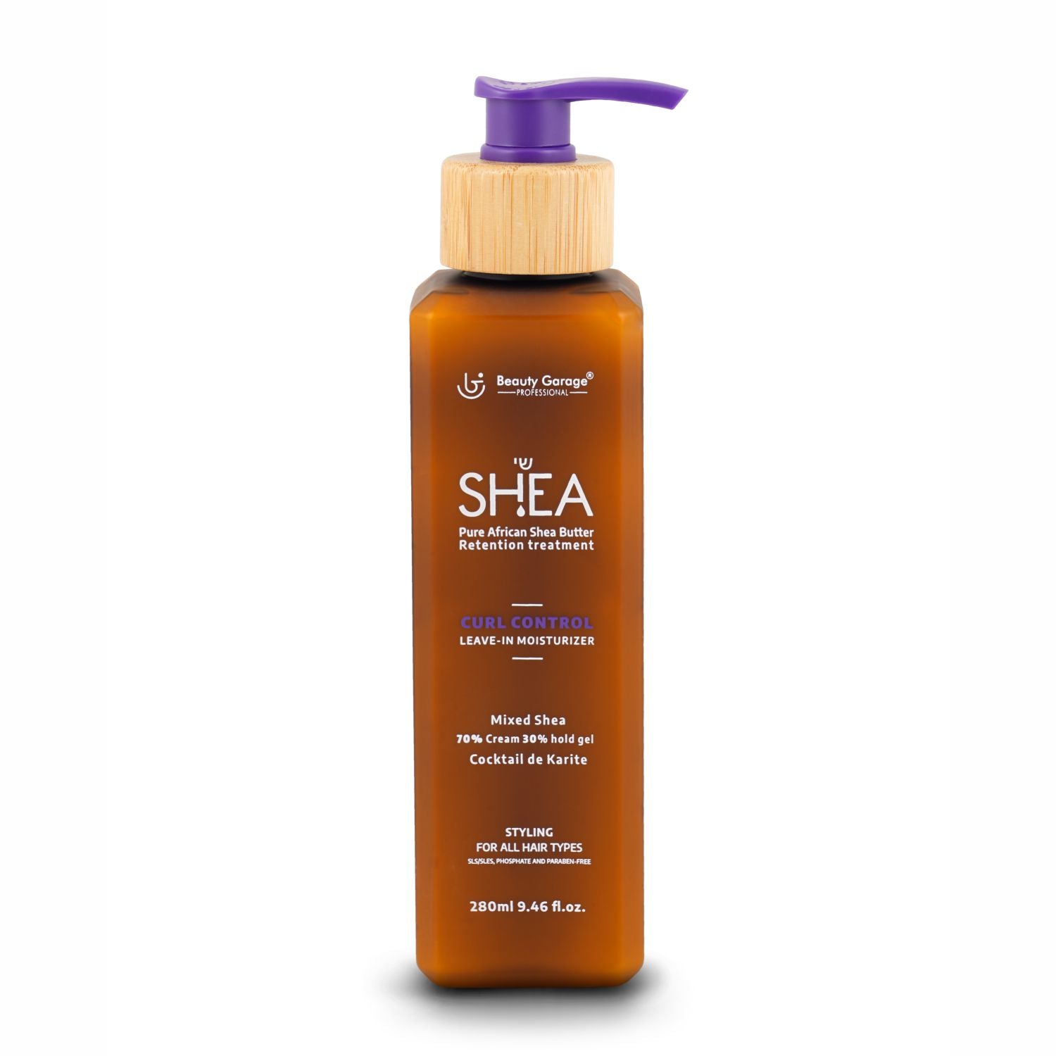 Shea Curl Control Leave In Moisturizer 70% Cream 30% Hold Gel