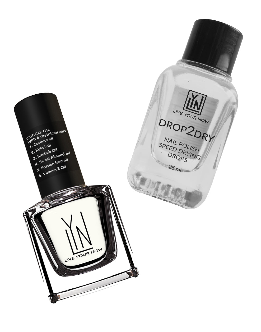 LYN Drop 2 Dry and Cuticle Oil Combo
