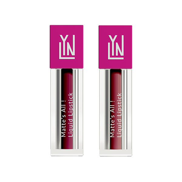 LYN Matte Liquid Lipstick (Brunch)- Berry Crush & Good Mauve