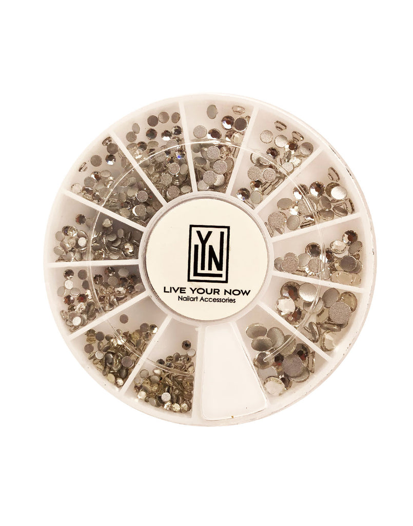 Nail Art Wheel Rhinestone- Clear
